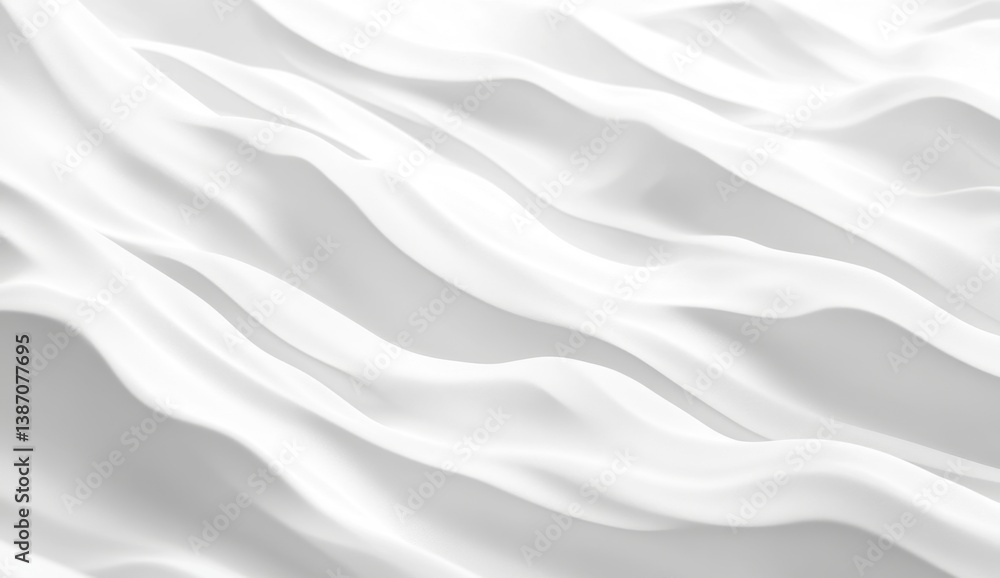 Smooth, flowing white fabric texture Smooth, flowing white fabric texture