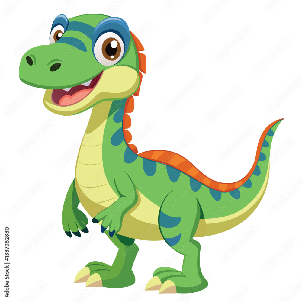 Cartoon dinosaur animation with white background Cartoon dinosaur animation with white background