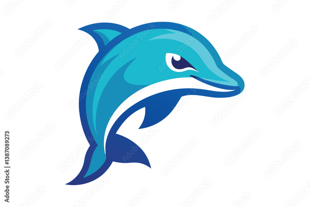 Obraz premium dolphin isolated on white