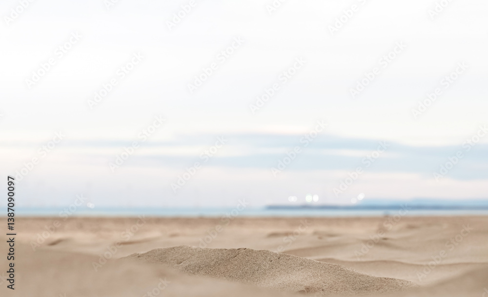 Blurry sky,cloud over sea sand beach in morning summer,Soft focus nature background by the sea with brown sand and sea water for Summer background holiday travel,sale,promotion Blurry sky,cloud over sea sand beach in morning summer,Soft focus nature background by the sea with brown sand and sea water for Summer background holiday travel,sale,promotion