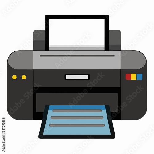 printer icon isolated on white