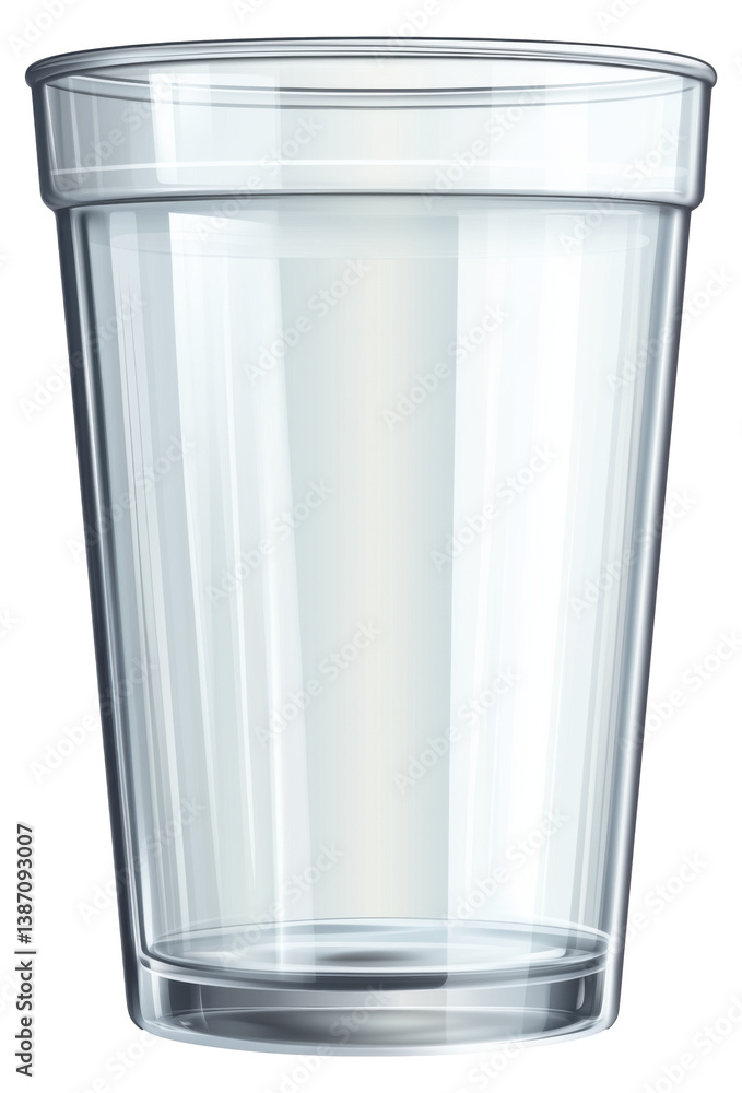 Clear plastic cup isolated on transparent background. Clear plastic cup isolated on transparent background.