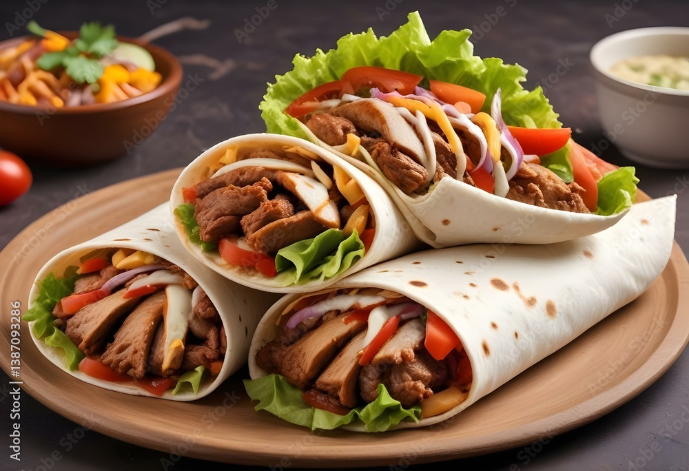 kebab with vegetables kebab with vegetables