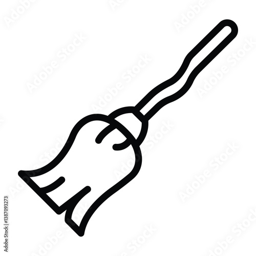 Broomstick line icon , vector, pixel perfect, illustrator file 
