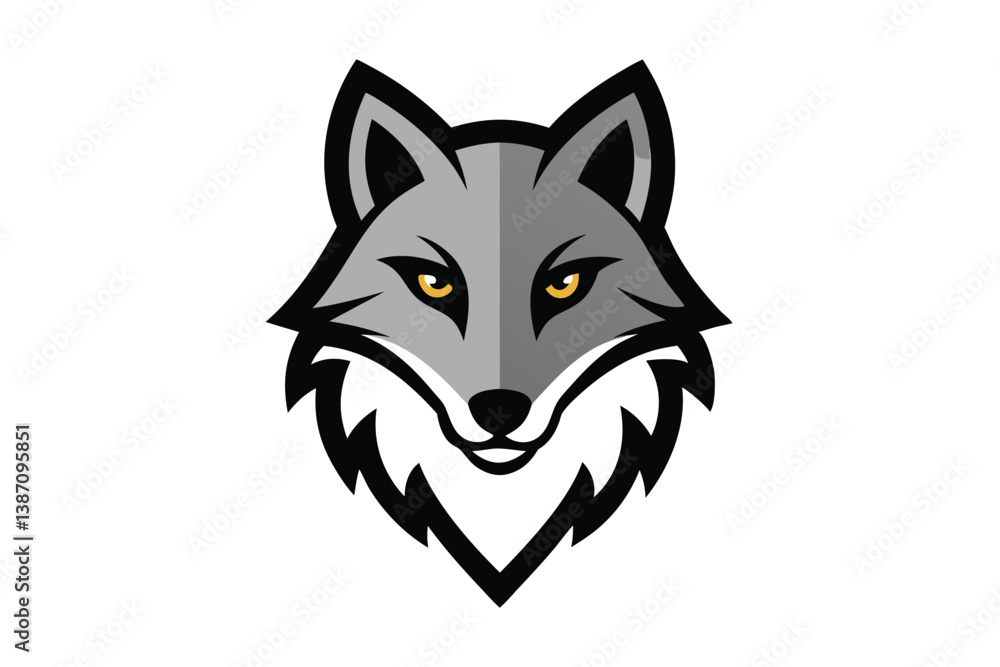 Obraz premium wolf head vector