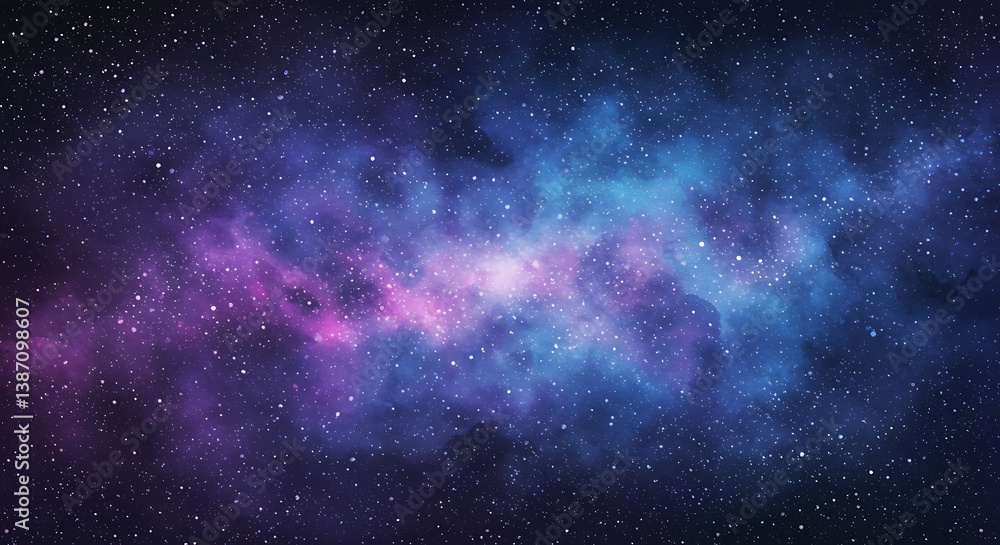 Obraz premium Cosmic Canvas: A Nebula's Embrace AI Generated