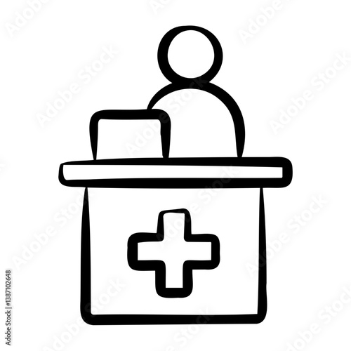 Reception Desk Icon