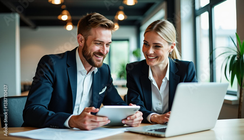Wallpaper Mural Business Collaboration in Modern Office Torontodigital.ca