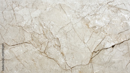 Natural beige marble surface with intricate vein patterns showcasing textures and details in a well-lit environment
