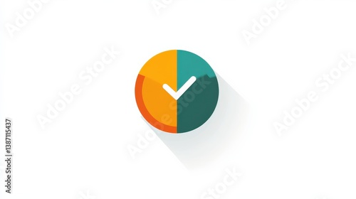 Abstract Circular Illustration with Checkmark in Soft Colors Free Download Abstract Circular Illustration with Checkmark in Soft Colors - GFXLoad