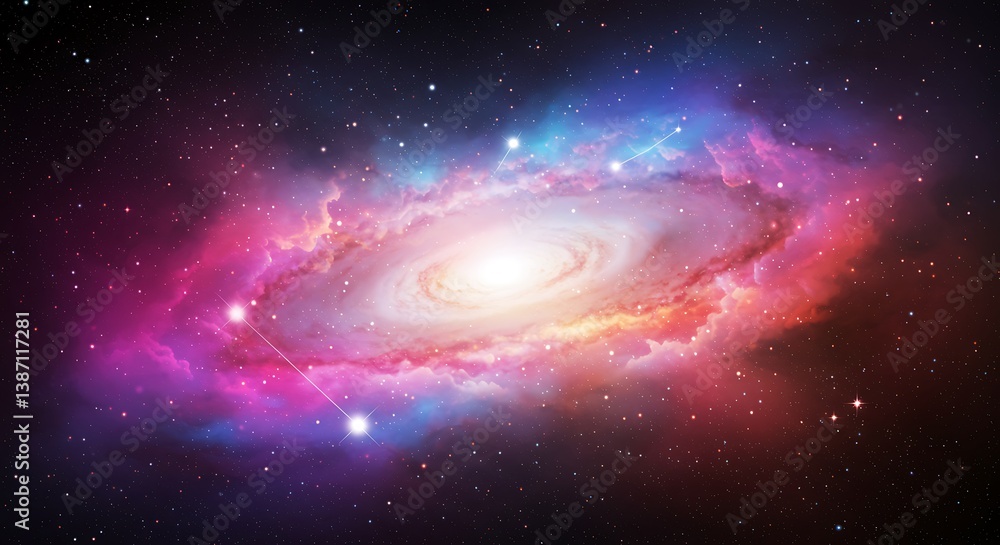Cosmic Swirl: A Stellar 3D Render AI Generated Cosmic Swirl: A Stellar 3D Render AI Generated