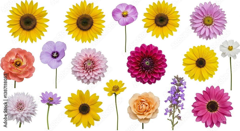 Floral Symphony: A Summer Bouquet AI Generated Floral Symphony: A Summer Bouquet AI Generated