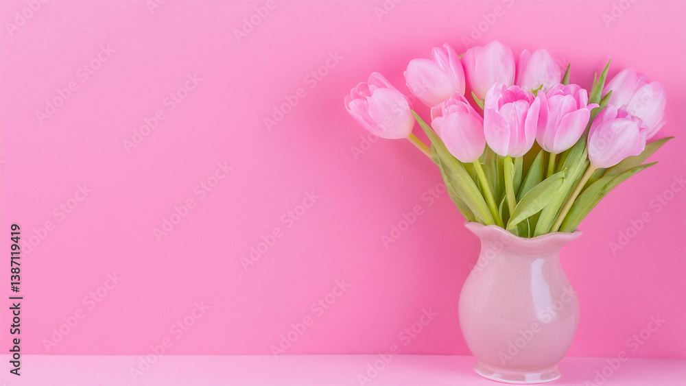 ピンク色の花の美しいフォトジェニックなコピースペース ピンク色の花の美しいフォトジェニックなコピースペース