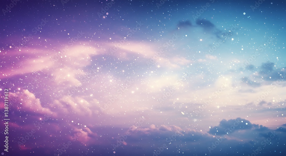Fototapeta premium Celestial Dreamscape: A Digital Canvas AI Generated