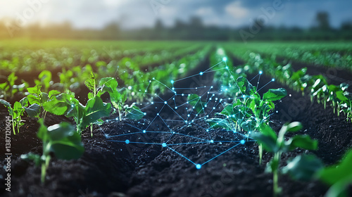 An AI powered system improving precision agriculture by analyzing soil health, crop performance, and climate data to optimize irrigation and fertilization