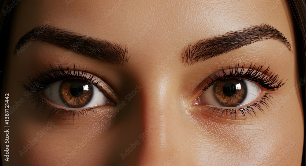Close-up of Beautiful Brown Eyes Close-up of Beautiful Brown Eyes