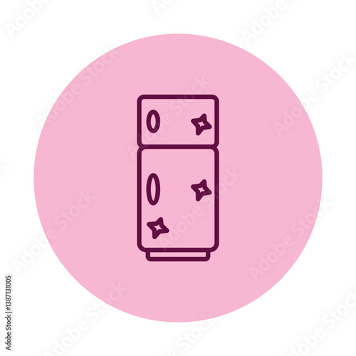 Refrigerator Cleaning vector, pixel perfect, illustrator file 

