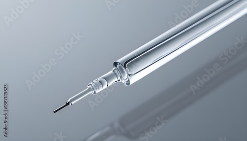 Cosmetic serum drips from a pipette on a gray background, closes