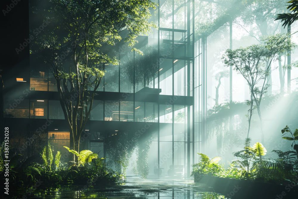 Fototapeta premium Sustainable Strategy for Carbon Reduction and Eco Innovation