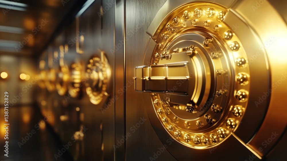 Golden Vault, Luxurious Glimpse into Secure Storage Golden Vault, Luxurious Glimpse into Secure Storage