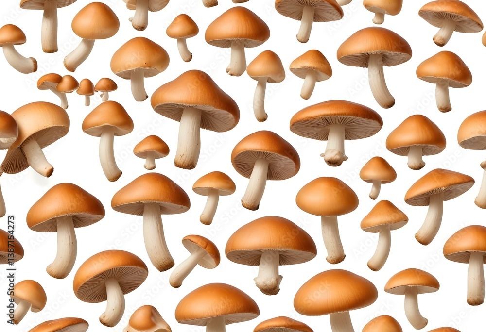 mushrooms isolated on white background mushrooms isolated on white background