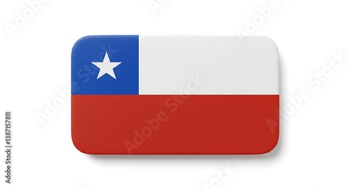 Free Download Chilean Flag Button A Simple Chilean Emblem Patriotic Colors Boldly Displayed The Chilean Flag in Miniature A Crisp Image Of The Chilean Flag AI Generated - GFXLoad