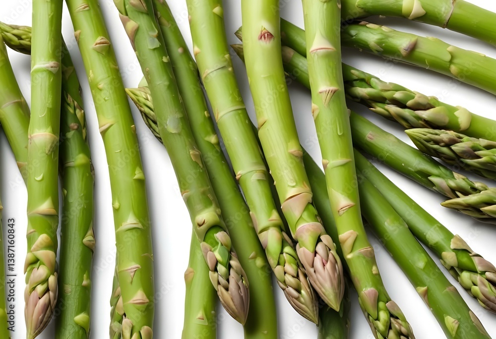 Obraz premium Asparagus on a white background