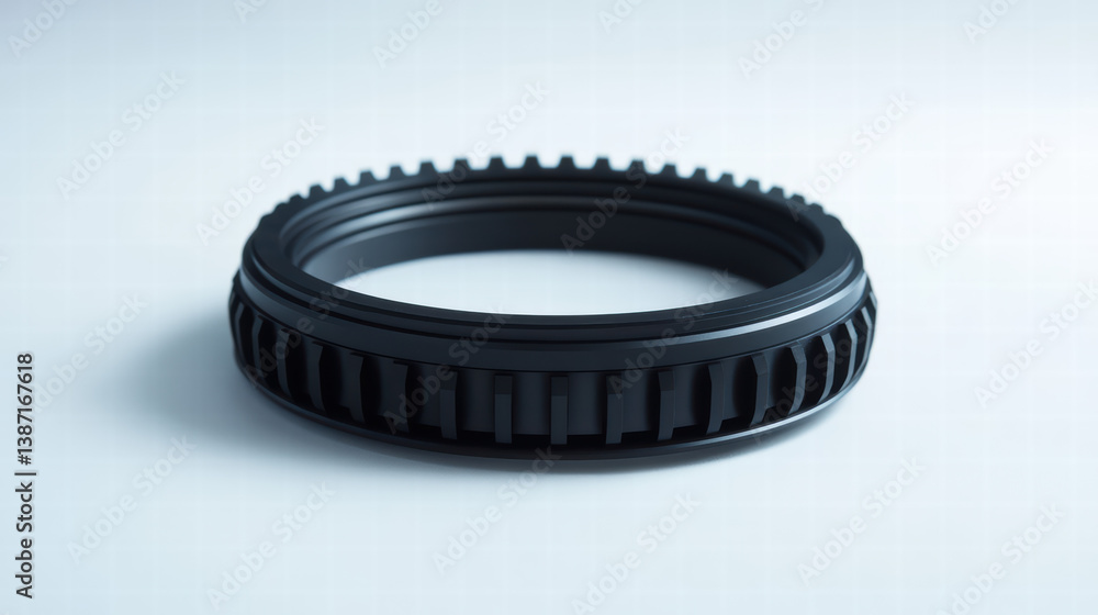 Black Circular Lens Ring: A striking image featuring a black circular lens ring against a clean backdrop, showcasing intricate detail and robust design Black Circular Lens Ring: A striking image featuring a black circular lens ring against a clean backdrop, showcasing intricate detail and robust design