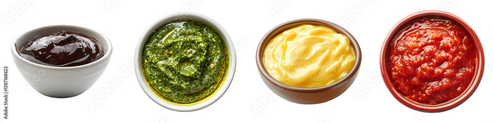 Four Delicious Dipping Sauces. Four Delicious Dipping Sauces.