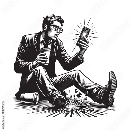 Business disruption unexpected news sudden failure costly mistake misfortune