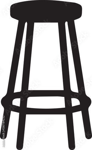 Bar stool icon vector. Bar stool sign. Graph symbol for cooking web site and apps design, logo, app, UI