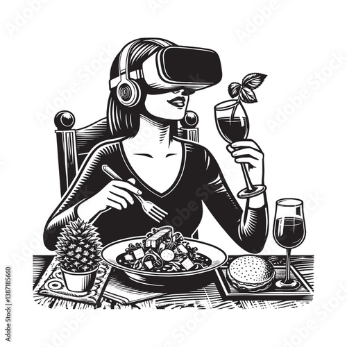 Virtual reality dining experience enhances flavors with immersive technology