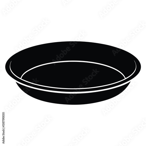 Pai Pan Silhouette Vector Illustration – Traditional, Elegant, Minimal Black Design