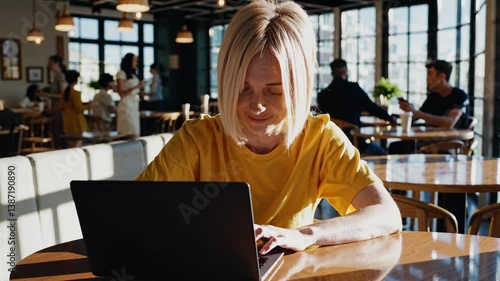 The Woman Using Laptop Today