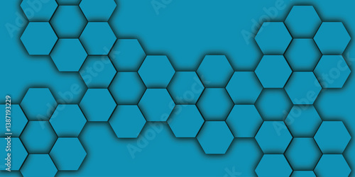 Abstract light green hexagon light creative digital concept vector surface grid Futuristic abstract honeycomb mosaic white background. geometric mesh cell texture