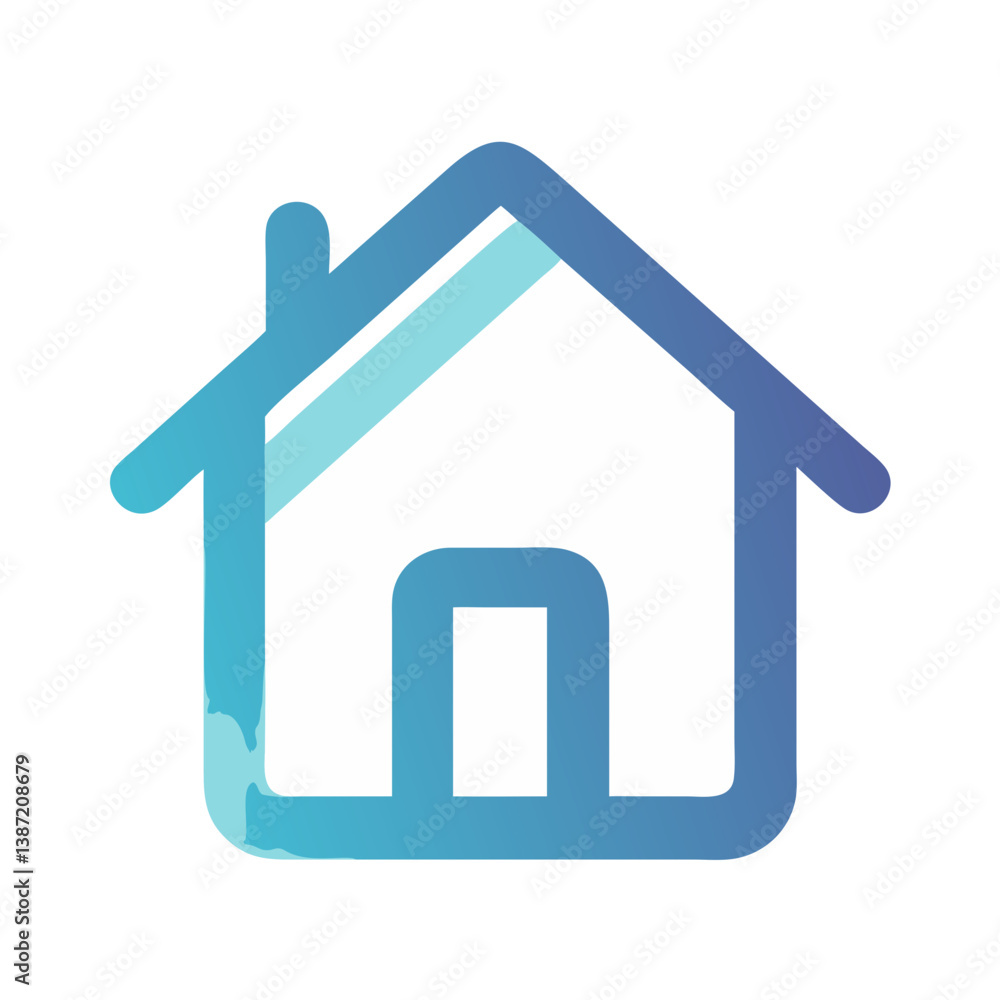 House Icon Representing Home or Main Page Icon Design House Icon Representing Home or Main Page Icon Design