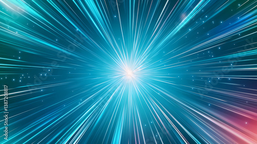 Light Blue Background with streaks of light