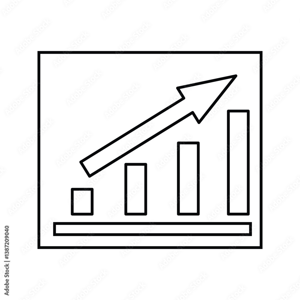Growth icon with clean, modern design. Perfect for business, finance, analytics, and success concepts. High-quality vector, fully scalable and easy to customize for any project. Growth icon with clean, modern design. Perfect for business, finance, analytics, and success concepts. High-quality vector, fully scalable and easy to customize for any project.