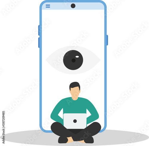 All seeing surveilence camera watching you

