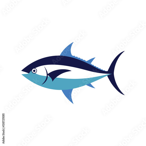 a vector illustration of a tuna fish.eps
