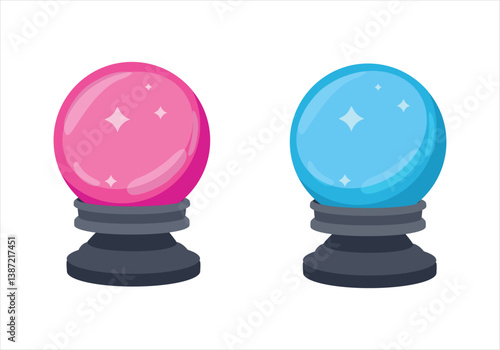 Magician, fortune teller, clairvoyant crystal ball for fortune telling