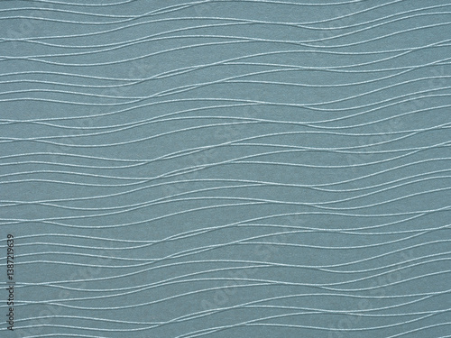 Obraz na płótnie Slate gray waves on paper create a rhythmical pattern, soothing in its repetitive, undulating flow w salonie