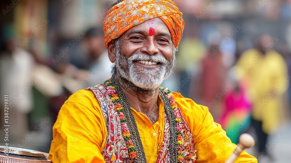 Joyful Man in Traditional Attire Joyful Man in Traditional Attire
