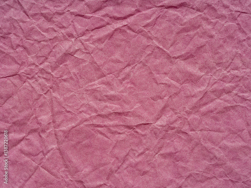 Obraz na płótnie Whispers of blush traverse the crumpled paper landscape, crafting a delicate ballet of texture and hue w salonie