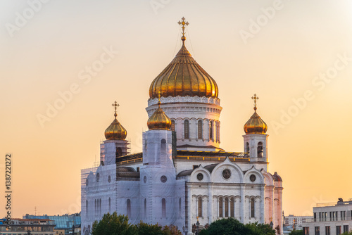 Cathedral of Christ the Saviour in Moscow, Russia