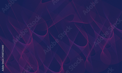 Abstract background of modern tech gradient waves in blue and pink hues, technology, modern, abstract, background, waves. Glowing retro waves background 
