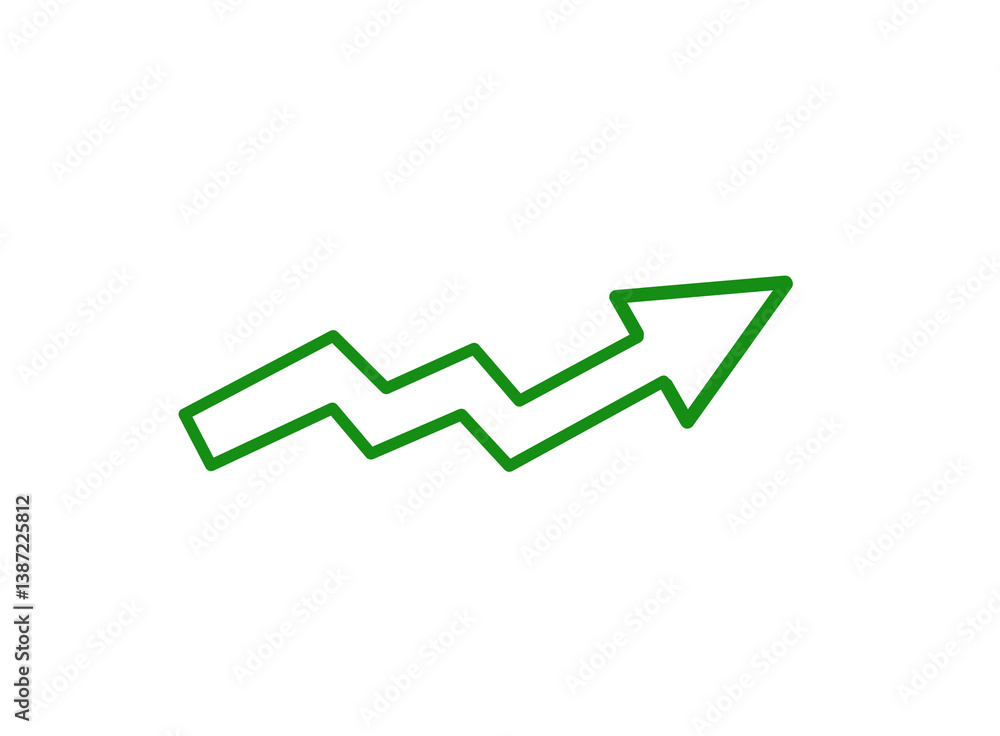 business graph with arrow business graph with arrow