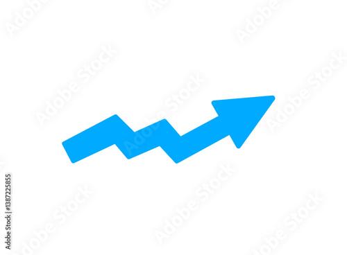 blue arrow graph