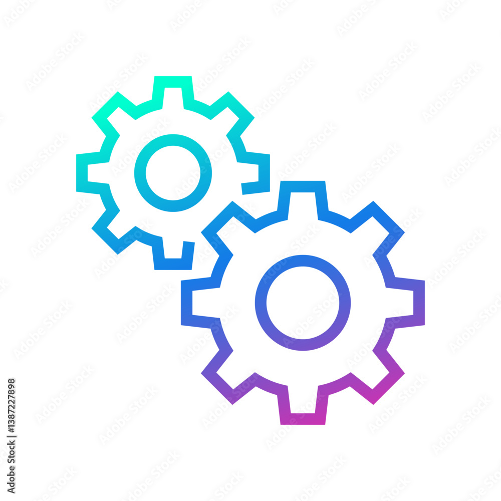 Gear cogwheel icon, Mechanical engineering, Vector illustration Gear cogwheel icon, Mechanical engineering, Vector illustration