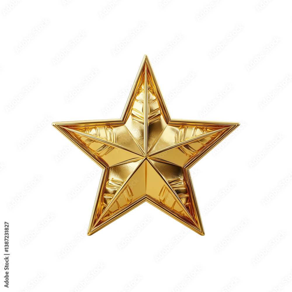 A shiny gold star with intricate detailing and sharp points, symbolizing excellence and achievement. A shiny gold star with intricate detailing and sharp points, symbolizing excellence and achievement.